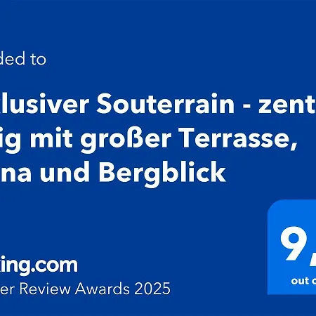 Exklusiver Souterrain - Zentral, Ruhig Mit Grosser Terrasse, Bergblick Und Privaten Sauna Zzgl Immenstadt im Allgäu