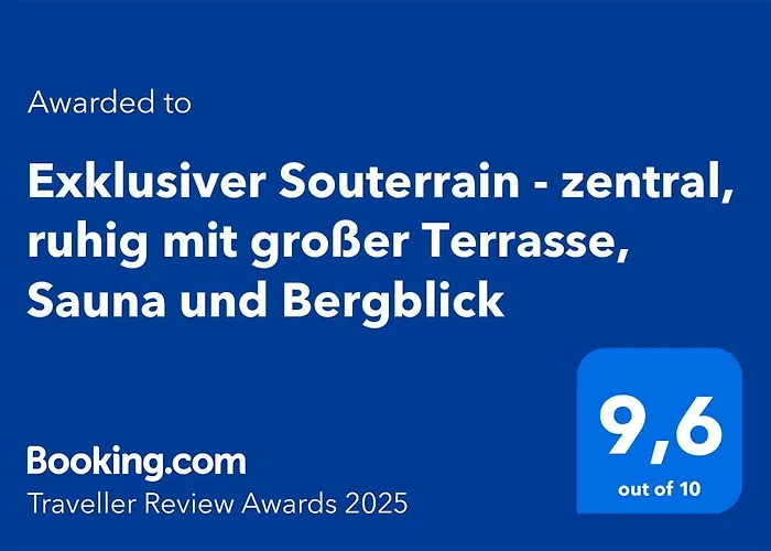 Exklusiver Souterrain - Zentral, Ruhig Mit Grosser Terrasse, Bergblick Und Privaten Sauna Zzgl Immenstadt im Allgäu